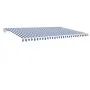Toldo automático LED sensor de viento azul y blanco 500x350 cm de vidaXL, Toldos - Ref: Foro24-3069031, Precio: 699,11 €, Des...