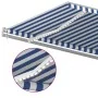 Toldo automático LED sensor de viento azul y blanco 500x350 cm de vidaXL, Toldos - Ref: Foro24-3069031, Precio: 699,11 €, Des...