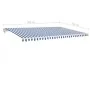 Toldo automático LED sensor de viento azul y blanco 500x350 cm de vidaXL, Toldos - Ref: Foro24-3069031, Precio: 699,11 €, Des...