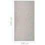Alfombra de exterior de tejido plano gris taupe 100x200 cm de vidaXL, Alfombras - Ref: Foro24-340780, Precio: 36,88 €, Descue...