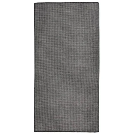 Alfombra de exterior de tejido plano gris 100x200 cm de vidaXL, Alfombras - Ref: Foro24-340773, Precio: 46,32 €, Descuento: %