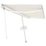 Toldo automático con LED y sensor de viento crema 500x350 cm de vidaXL, Toldos - Ref: Foro24-3069672, Precio: 819,09 €, Descu...