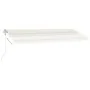 Toldo automático con LED y sensor de viento crema 500x350 cm de vidaXL, Toldos - Ref: Foro24-3069672, Precio: 819,09 €, Descu...