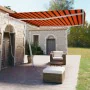 Orange and brown manual retractable foot awning 450x350 cm by vidaXL, Awnings - Ref: Foro24-3069640, Price: 509,29 €, Discoun...