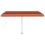 Orange and brown manual retractable foot awning 450x350 cm by vidaXL, Awnings - Ref: Foro24-3069640, Price: 509,29 €, Discoun...