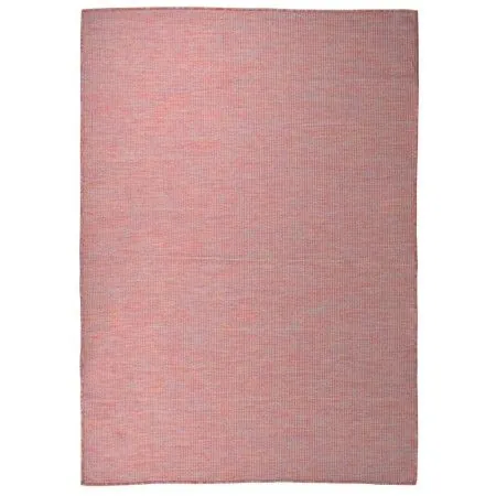 Alfombra de exterior de tejido plano rojo 140x200 cm de vidaXL, Alfombras - Ref: Foro24-340824, Precio: 43,18 €, Descuento: %