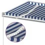 Toldo automático LED sensor de viento azul blanco 6x3,5 m de vidaXL, Toldos - Ref: Foro24-3070091, Precio: 935,49 €, Descuent...