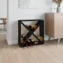 Solid black pine wood wine rack 62x25x62 cm by vidaXL, Wine and liquor cabinets - Ref: Foro24-821763, Price: 55,76 €, Discoun...