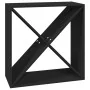 Solid black pine wood wine rack 62x25x62 cm by vidaXL, Wine and liquor cabinets - Ref: Foro24-821763, Price: 55,76 €, Discoun...
