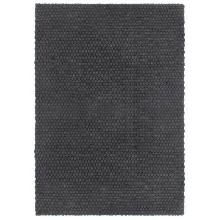 Alfombra rectangular algodón antracita 160x230 cm de vidaXL, Alfombras - Ref: Foro24-345117, Precio: 122,97 €, Descuento: %