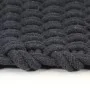 Alfombra rectangular algodón antracita 160x230 cm de vidaXL, Alfombras - Ref: Foro24-345117, Precio: 122,97 €, Descuento: %