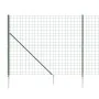 Wire fence with anchor spikes green 1.4x25 m by vidaXL, fence panels - Ref: Foro24-154139, Price: 218,85 €, Discount: %