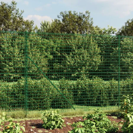 Cerca de alambre con pinchos de anclaje verde 1,6x25 m de vidaXL, Paneles de vallas - Ref: Foro24-154108, Precio: 277,49 €, D...