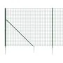 Cerca de alambre con pinchos de anclaje verde 1,6x25 m de vidaXL, Paneles de vallas - Ref: Foro24-154108, Precio: 277,49 €, D...