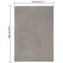 Alfombra rectangular algodón gris 120x180 cm de vidaXL, Alfombras - Ref: Foro24-345121, Precio: 71,06 €, Descuento: %