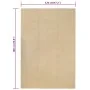 Alfombra rectangular algodón natural 120x180 cm de vidaXL, Alfombras - Ref: Foro24-345111, Precio: 68,97 €, Descuento: %
