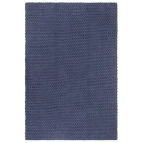 Alfombra rectangular algodón azul marino 120x180 cm de vidaXL, Alfombras - Ref: Foro24-345126, Precio: 62,52 €, Descuento: %