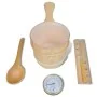 Cubo de accesorios de sauna cuchara, reloj, termo higrómetro de vidaXL, Accesorios de sauna - Ref: Foro24-50245, Precio: 50,0...