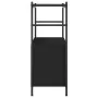 Schwarzes Regal aus Eisen und Holz, 80 x 30 x 78,5 cm von vidaXL, Bücherregale und Regale - Ref: Foro24-832793, Preis: 43,74 ...