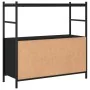 Schwarzes Regal aus Eisen und Holz, 80 x 30 x 78,5 cm von vidaXL, Bücherregale und Regale - Ref: Foro24-832793, Preis: 43,74 ...
