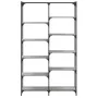 Estantería hierro y madera ingeniería gris Sonoma 100x32x170 cm de vidaXL, Librerías y estanterías - Ref: Foro24-832791, Prec...