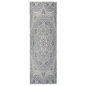Alfombra de exterior de tejido plano rayas azules 80x250 cm de vidaXL, Alfombras - Ref: Foro24-340828, Precio: 36,82 €, Descu...