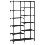 Estantería hierro y madera de ingeniería negro 100x32x170 cm de vidaXL, Librerías y estanterías - Ref: Foro24-832788, Precio:...