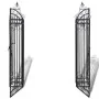 Puerta de jardín decorativa de hierro forjado 122x20,5x134 cm de vidaXL, Puertas de jardín - Ref: Foro24-40905, Precio: 180,1...