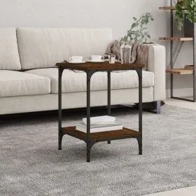 Mesa de centro madera de ingeniería marrón roble 40x40x55 cm de vidaXL, Mesas de centro - Ref: Foro24-832827, Precio: 34,49 €...