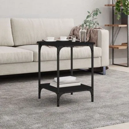 Mesa de centro madera de ingeniería negro 40x40x55 cm de vidaXL, Mesas de centro - Ref: Foro24-832823, Precio: 32,20 €, Descu...