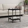 Mesa de centro madera de ingeniería negro 40x40x55 cm de vidaXL, Mesas de centro - Ref: Foro24-832823, Precio: 32,20 €, Descu...