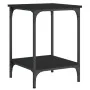 Mesa de centro madera de ingeniería negro 40x40x55 cm de vidaXL, Mesas de centro - Ref: Foro24-832823, Precio: 32,20 €, Descu...