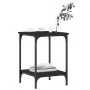 Mesa de centro madera de ingeniería negro 40x40x55 cm de vidaXL, Mesas de centro - Ref: Foro24-832823, Precio: 32,20 €, Descu...