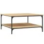 Mesa de centro madera de ingeniería roble Sonoma 80x80x40 cm de vidaXL, Mesas de centro - Ref: Foro24-832839, Precio: 52,91 €...
