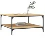 Mesa de centro madera de ingeniería roble Sonoma 80x80x40 cm de vidaXL, Mesas de centro - Ref: Foro24-832839, Precio: 52,91 €...