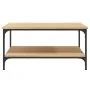 Mesa de centro madera de ingeniería roble Sonoma 80x80x40 cm de vidaXL, Mesas de centro - Ref: Foro24-832839, Precio: 52,91 €...