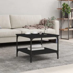 Mesa de centro madera de ingeniería negro 55x55x40 cm de vidaXL, Mesas de centro - Ref: Foro24-832828, Precio: 41,03 €, Descu...
