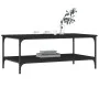 Mesa de centro madera de ingeniería negro 100x55x40 cm de vidaXL, Mesas de centro - Ref: Foro24-832833, Precio: 55,99 €, Desc...