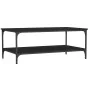 Mesa de centro madera de ingeniería negro 100x55x40 cm de vidaXL, Mesas de centro - Ref: Foro24-832833, Precio: 55,99 €, Desc...