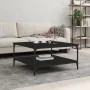 Engineered wood black coffee table 80x80x40 cm by vidaXL, Coffee table - Ref: Foro24-832838, Price: 56,10 €, Discount: %