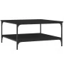 Engineered wood black coffee table 80x80x40 cm by vidaXL, Coffee table - Ref: Foro24-832838, Price: 56,10 €, Discount: %