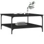 Engineered wood black coffee table 80x80x40 cm by vidaXL, Coffee table - Ref: Foro24-832838, Price: 56,10 €, Discount: %