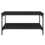 Engineered wood black coffee table 80x80x40 cm by vidaXL, Coffee table - Ref: Foro24-832838, Price: 56,10 €, Discount: %