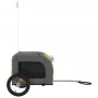 Remolque de bicicleta mascotas hierro tela Oxford amarillo gris de vidaXL, Cochecitos para mascotas - Ref: Foro24-93833, Prec...