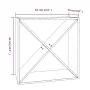 Solid black pine wood wine rack 62x25x62 cm by vidaXL, Wine and liquor cabinets - Ref: Foro24-821763, Price: 55,76 €, Discoun...