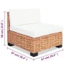 18-piece natural rattan sofa set by vidaXL, Sofas - Ref: Foro24-244624, Price: 1,00 €, Discount: %