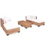 Juego de sofás de 16 piezas ratán natural de vidaXL, Sofás - Ref: Foro24-244625, Precio: 858,20 €, Descuento: %