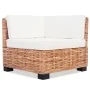 Juego de sofás de 16 piezas ratán natural de vidaXL, Sofás - Ref: Foro24-244625, Precio: 858,20 €, Descuento: %