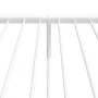 Estructura cama metal cabecero y estribo blanca 100x190 cm de vidaXL, Camas y somieres - Ref: Foro24-350943, Precio: 65,35 €,...