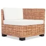 Juego de sofás de 14 piezas ratán natural de vidaXL, Sofás - Ref: Foro24-244626, Precio: 853,11 €, Descuento: %